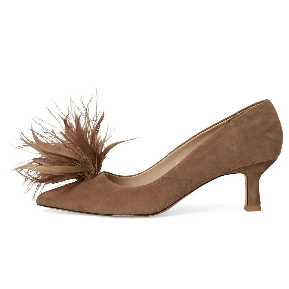 PELLE MODA WOMEN'S KEALI PUMP, TAUPE, 9.5